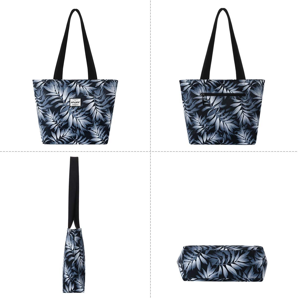 Сумка HAWEE жіноча, з блискавкою, повсякденна, велика, водонепроникна, для подорожей, роботи, школи, пляжу, тонке листя, модна, фото №2 Сумка HAWEE жіноча, з блискавкою, повсякденна, велика, водонепроникна, для подорожей, роботи, школи, пляжу, тонке листя, модна, фото №2