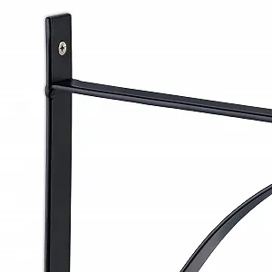 Кронштейны для подвесных корзин Relaxdays Настенные железные, набор 2 шт., 28 x 30 x 2 см, Черный synthetic.ua - Фото 1