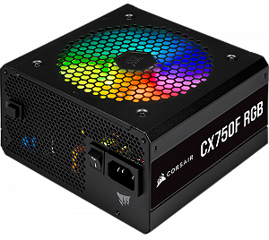 Блок живлення CORSAIR CX750F RGB 80 PLUS Bronze Black synthetic.ua - Фото 1