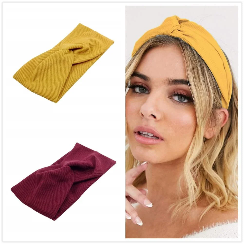 Набір з 6 еластичних пов'язок для волосся, перехресний вузол, фото №7 Набір з 6 еластичних пов'язок для волосся, перехресний вузол, фото №7