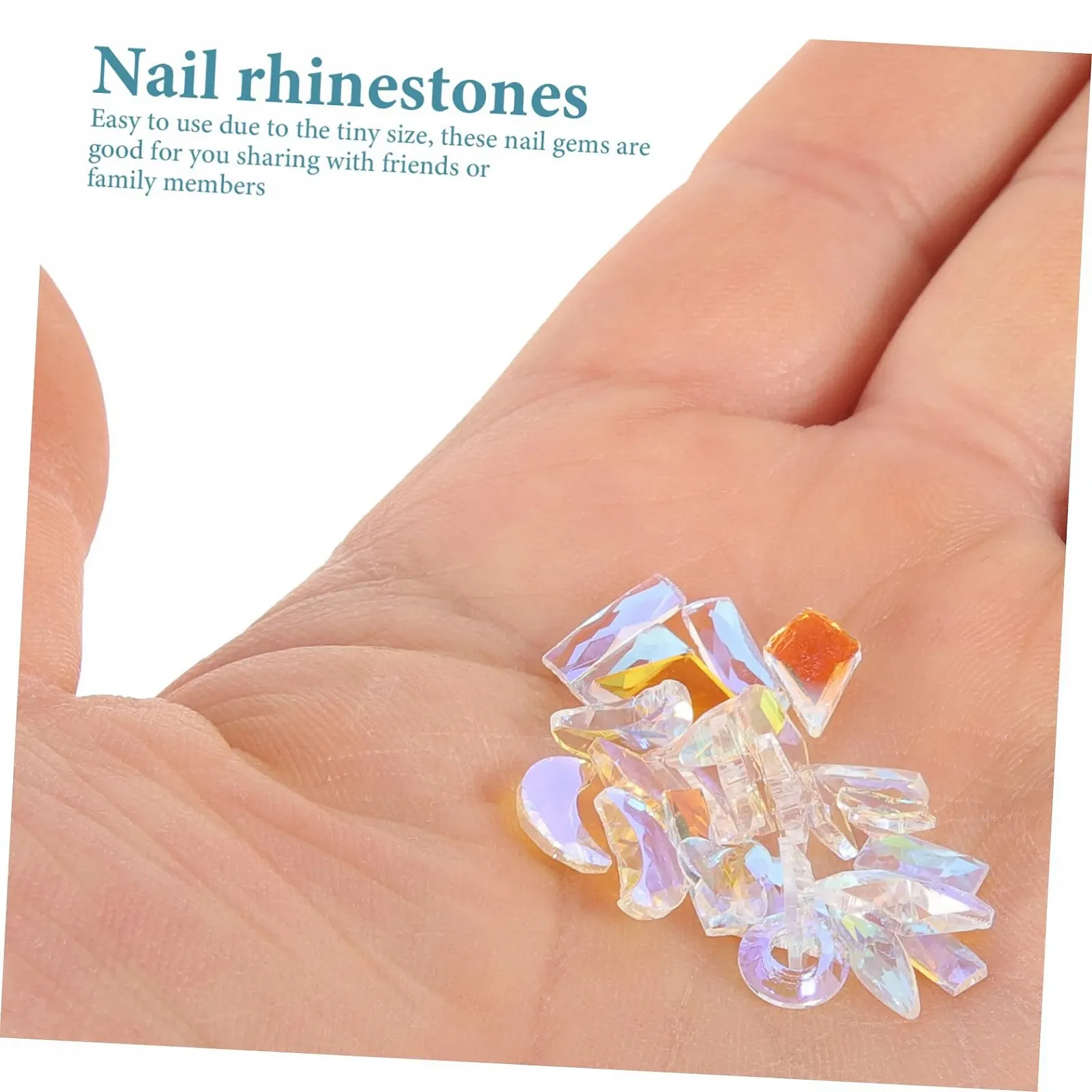 Стрази для нігтів, набір прикрас для манікюру, маленькі аксесуари для нігтів для жінок, фото №4