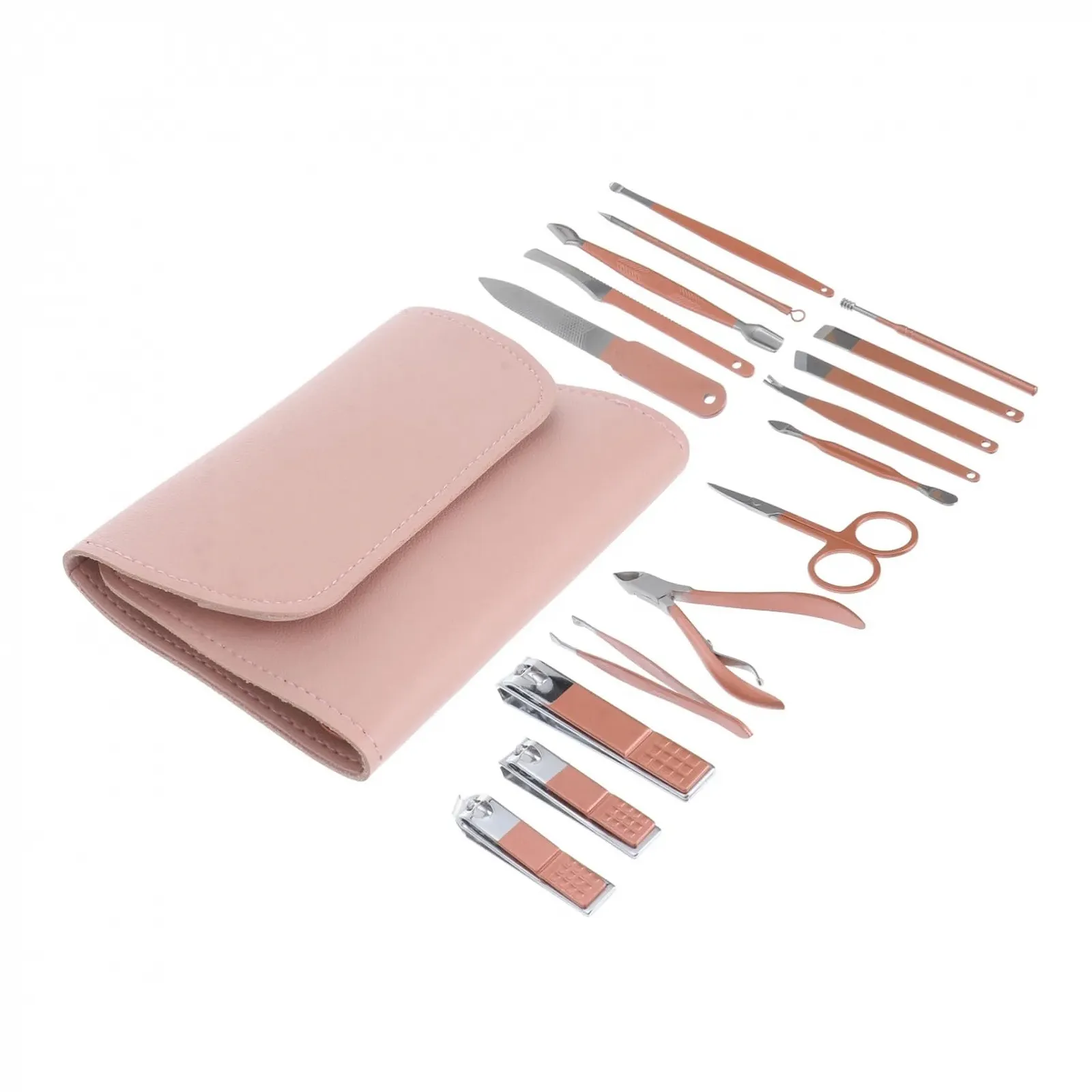 Набор для маникюра PACKOVE 16 шт. с кусачками, пилочкой и инструментами из нержавеющей стали для профессионального ухода, фото №1