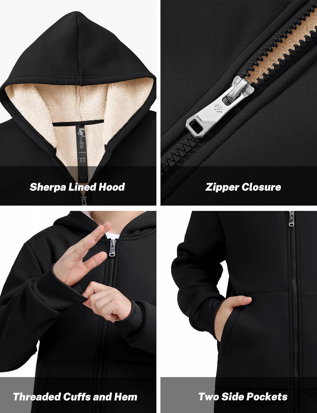 Кофта MoFiz Толстовка для хлопчиків Зимова Кофта з капюшоном, фото №4