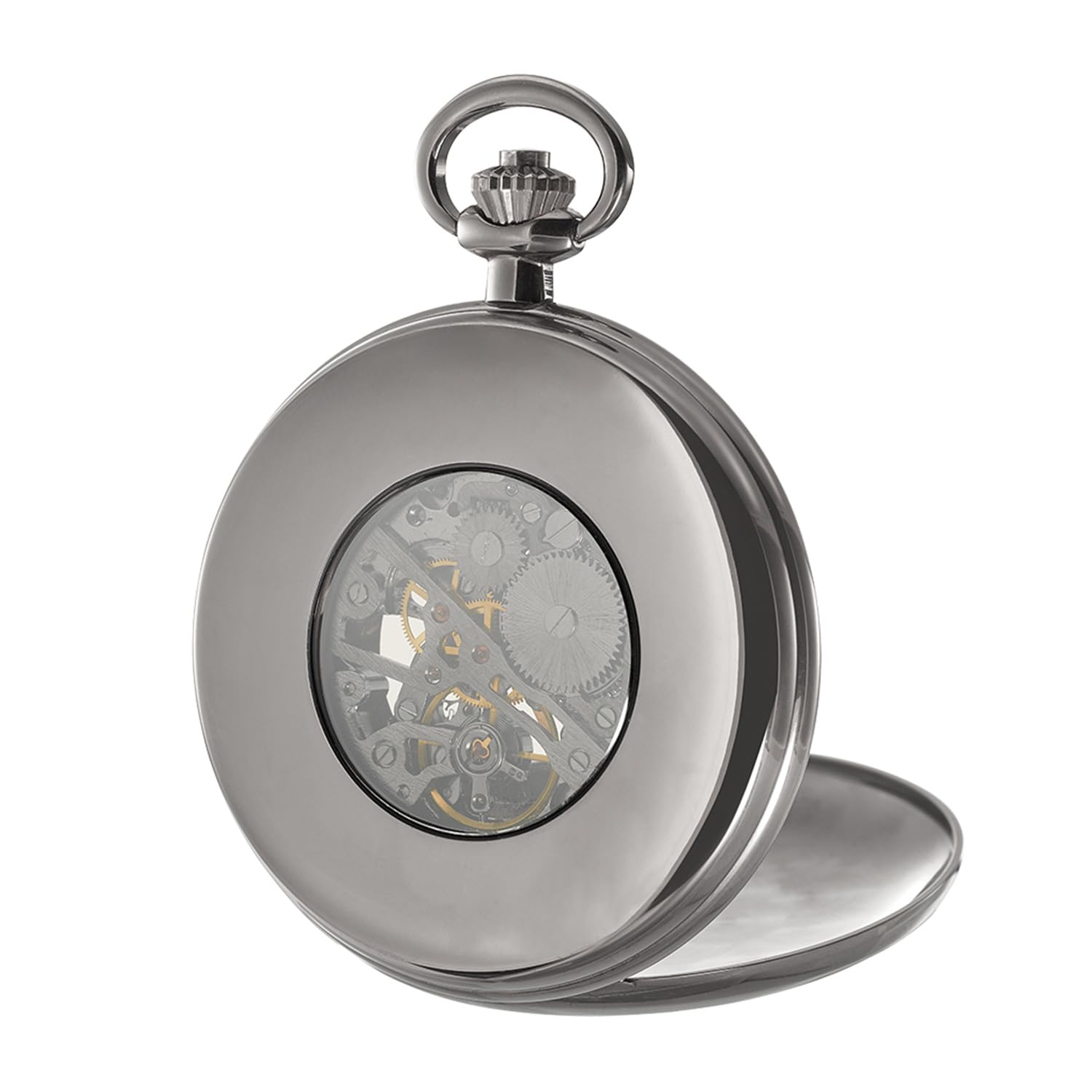 Карманные часы Dugena Gunmetal мужские с ручным заводом Gunmetal Charcoal минеральное стекло и индексы 51мм 4460979-1, charcoal, Modern, фото №3 Карманные часы Dugena Gunmetal мужские с ручным заводом Gunmetal Charcoal минеральное стекло и индексы 51мм 4460979-1, charcoal, Modern, фото №3