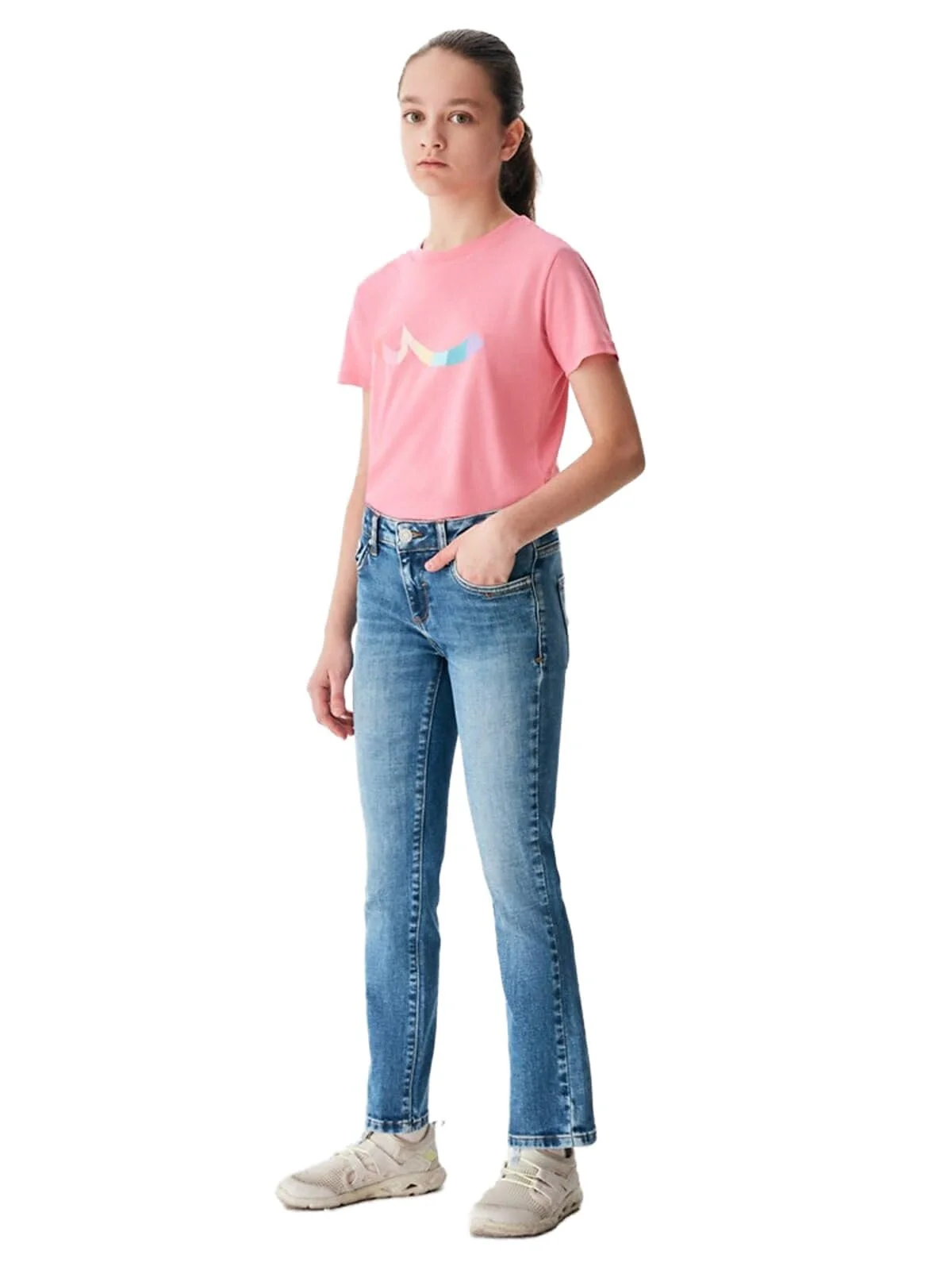 Джинси LTB Galina G для дівчат, блакитні, 164 EU, фото №1