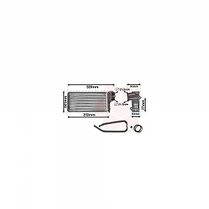Теплообменник обогрева салона VAN WEZEL IR PLUS 40006199 для PEUGEOT - Фото 1