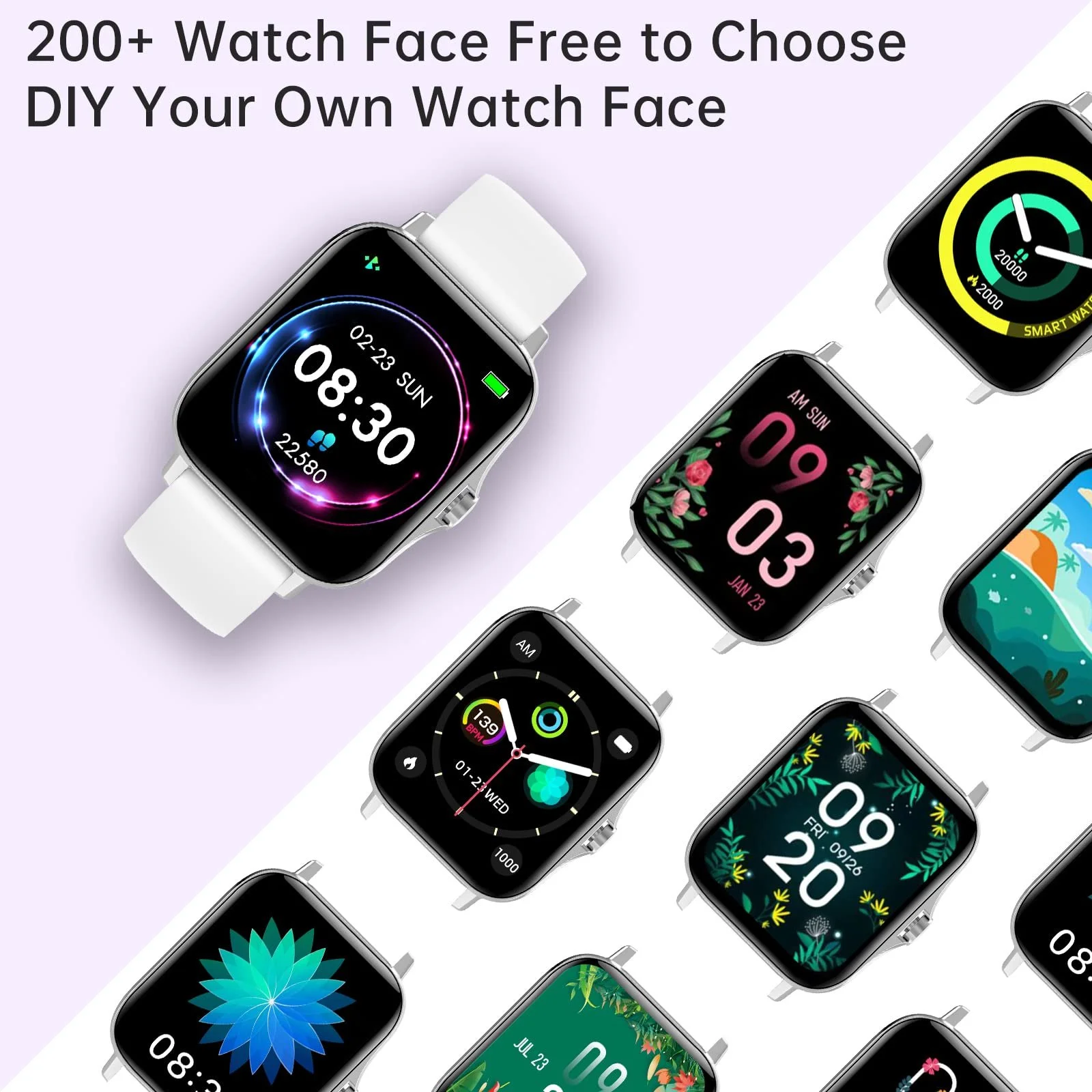 Смартгодинник Colesma для Фітнесу Жіночий 1.69-дюймовий сенсорний екран, Bluetooth-дзвінки, IP67 водонепроникний, фото №4