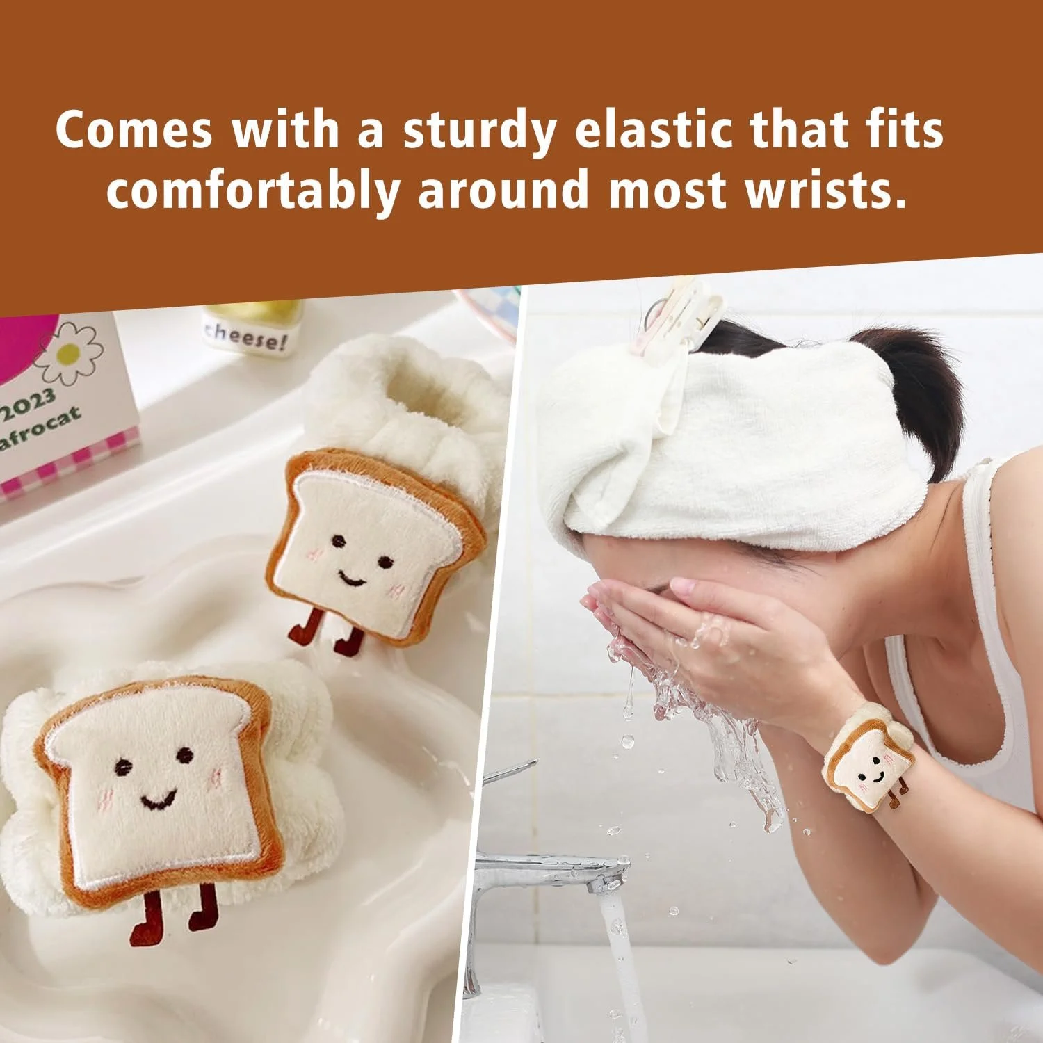 Косметична пов'язка на голову, еластичні, фото №4