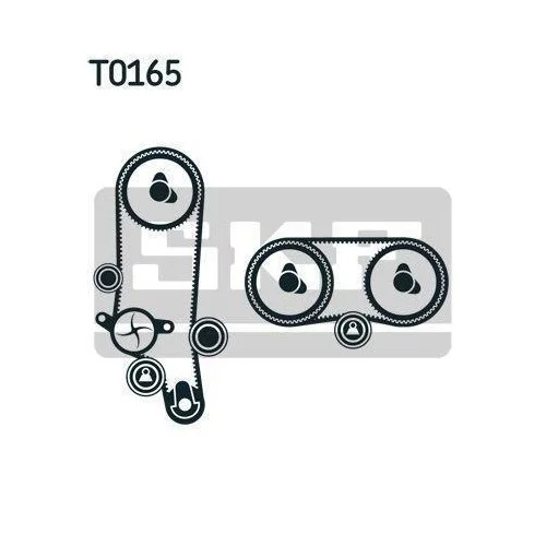 Водяний насос + комплект ременя ГРМ SKF VKMC 01121-1 для AUDI SEAT SKODA VW, фото №2 Водяний насос + комплект ременя ГРМ SKF VKMC 01121-1 для AUDI SEAT SKODA VW, фото №2