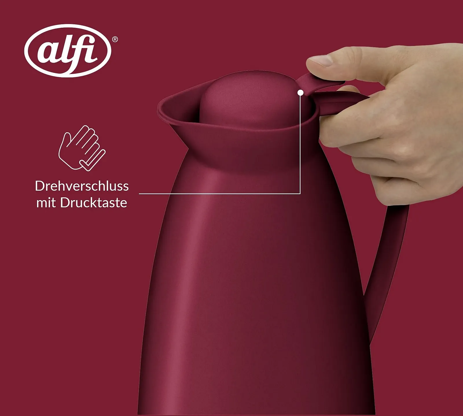 Термос alfi Eco Пластик 1.0 литр, фото №4