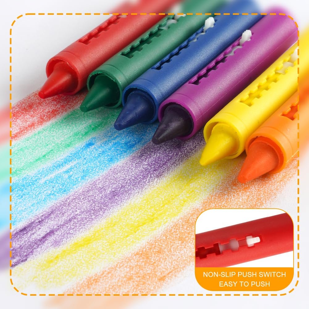 Набір крейд для ванни Aomig, 6 кольорів, змивні, фото №5