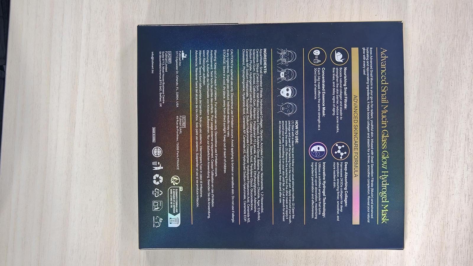 Гидрогелевая маска для лица с муцином улитки Advanced Snail Mucin Glass Glow, набор из 4 штук, маска для лица с коллагеном, Real Deep Mask, маска для лица с сывороткой муцина улитки для сияющей кожи, корейский уход за кожей, фото №4