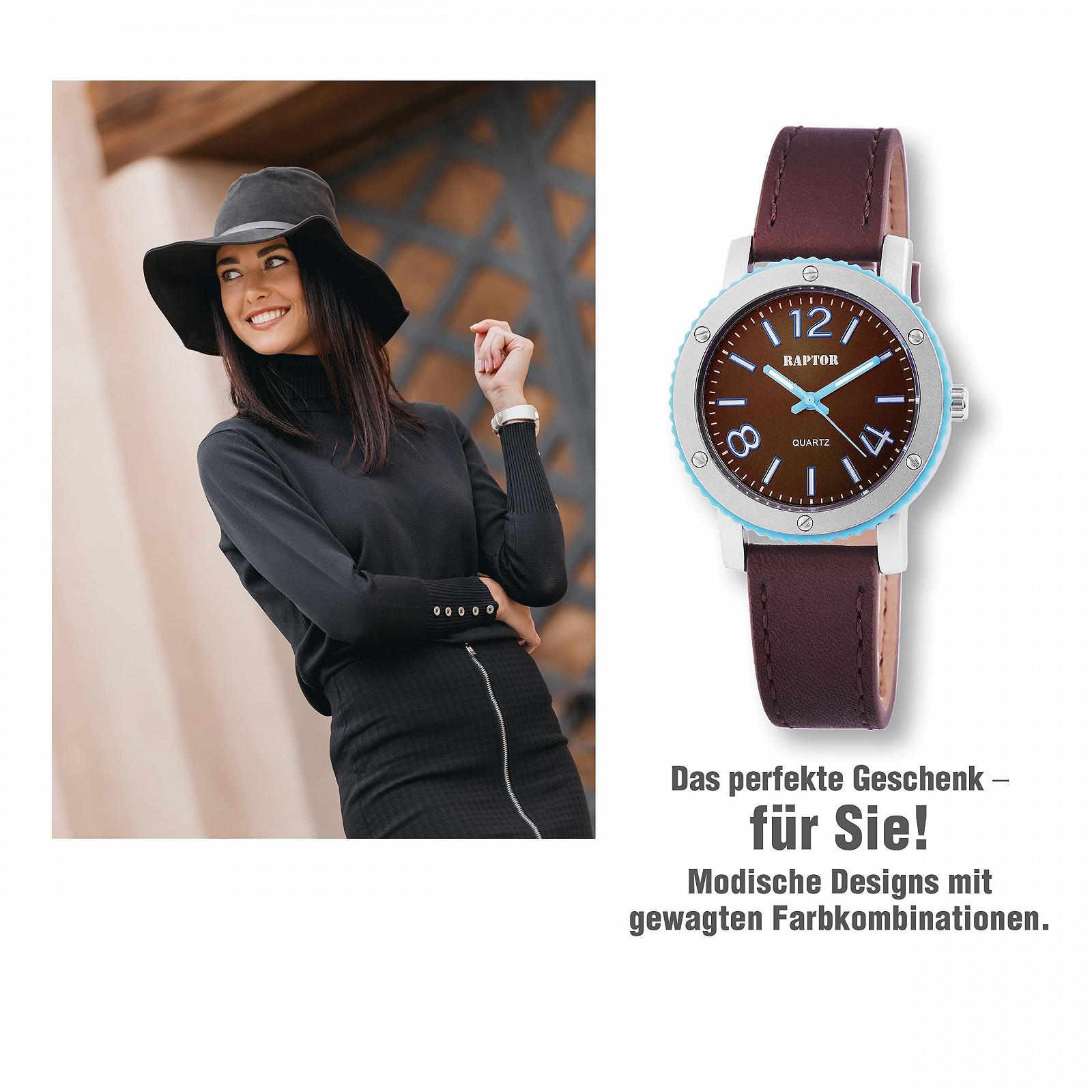 Женские часы Raptor Mira RA10081 Кожаные часы Аналоговый кварцевый, фото №6 Женские часы Raptor Mira RA10081 Кожаные часы Аналоговый кварцевый, фото №6