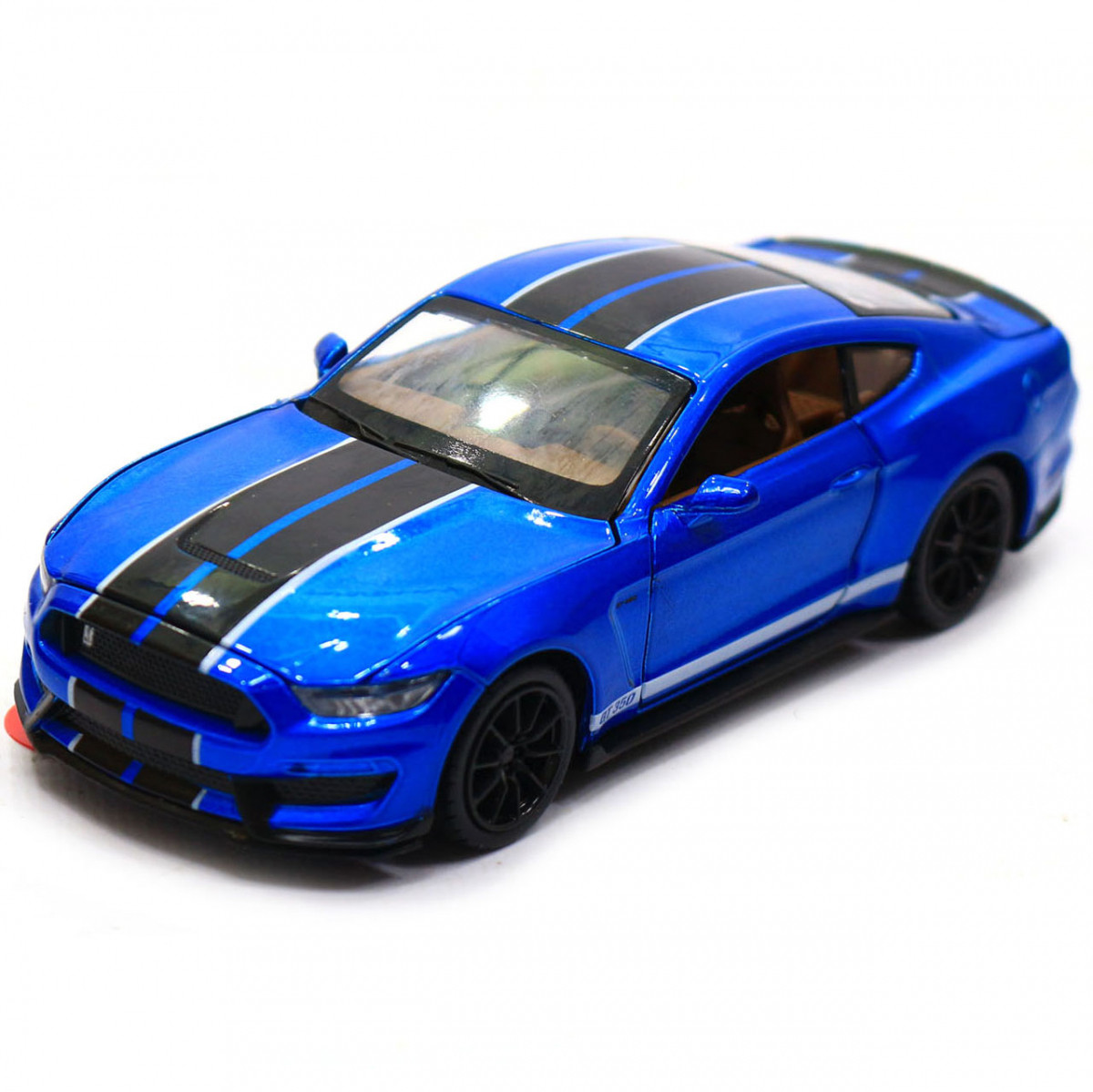 Машинка игровая автопром Ford Sheldy GT350 14 свет звук синий 68441, фото №3