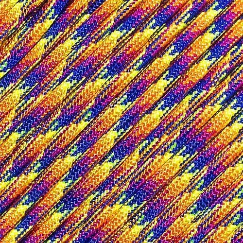 Паракорд West Coast Paracord Typ III 550 Premium, 30 м, нейлон, 7 нитей, Kaleidoscope, фото №1