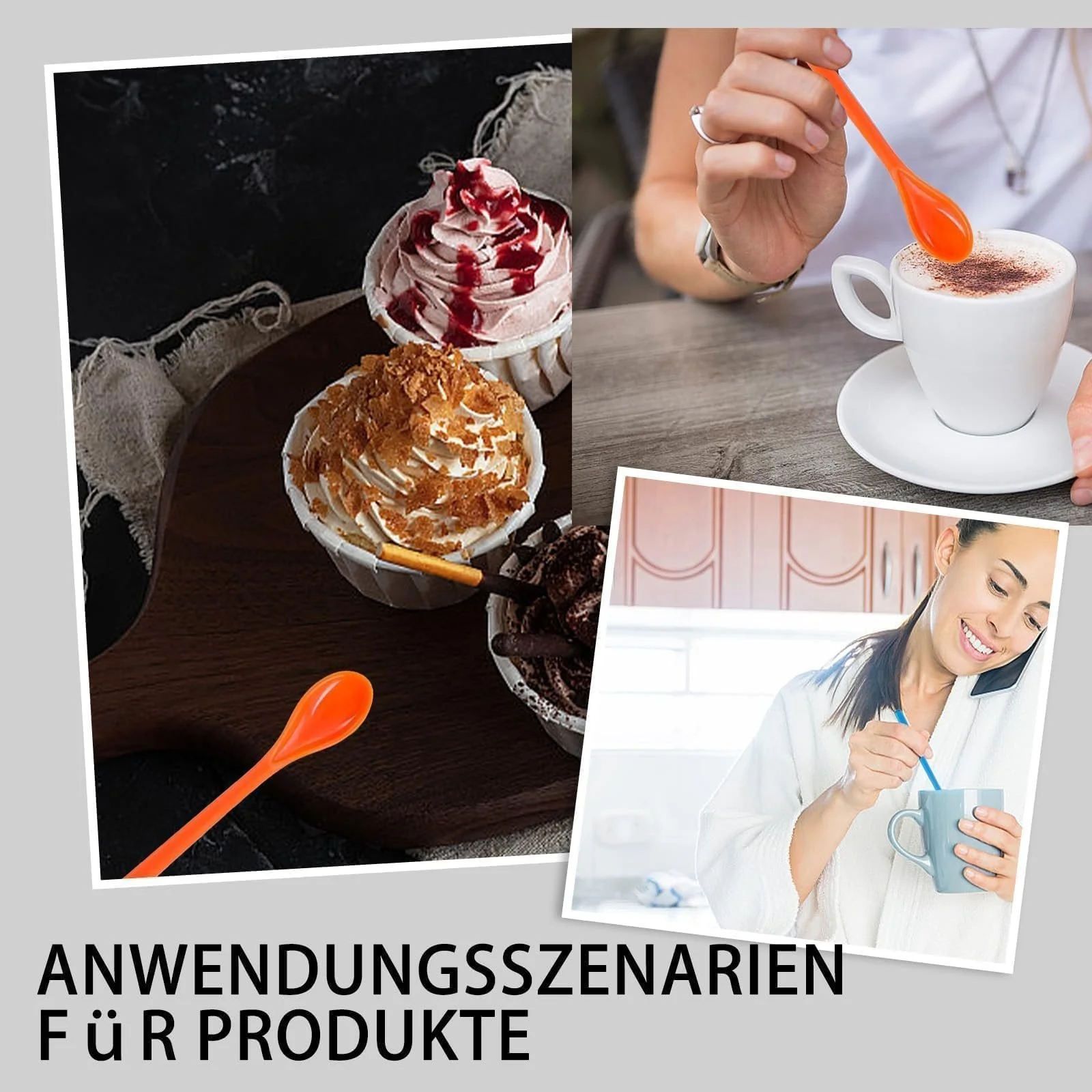 Довгі ложки, 20 шт, Різні кольори, фото №7