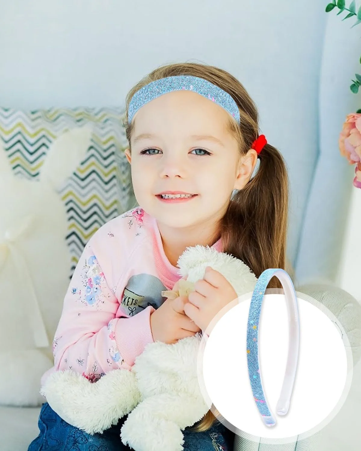 Набір з 4 блискучих обручів для волосся, фото №3