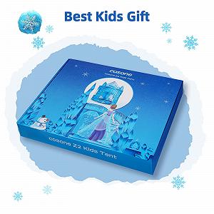 Палатка Cosone Детская для использования в помещении и на открытом воздухе Frozen для девочек 4 5 6 7 8 лет 101 × 101 × 129 см Игровой домик Принцесса Замок Синий synthetic.ua - Фото 1
