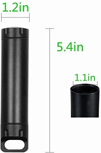 EDC Водонепроникна Капсула Великої Місткості Футляр для Таблеток Алюмінієвий, фото №2