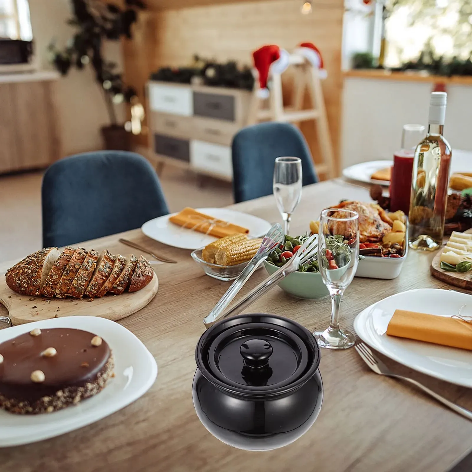 Каструля-кокотниця OUNONA Глиняна керамічна 500 мл з кришкою Індукційна, фото №9 Каструля-кокотниця OUNONA Глиняна керамічна 500 мл з кришкою Індукційна, фото №9