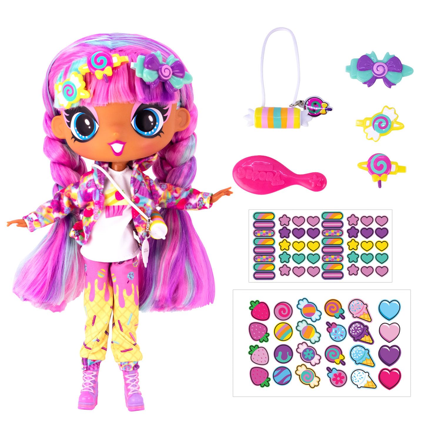 Кукла John Adams Decora Girlz Collectable Fashion Doll Sweetie 28 см с более чем 75 аксессуарами, фото №3