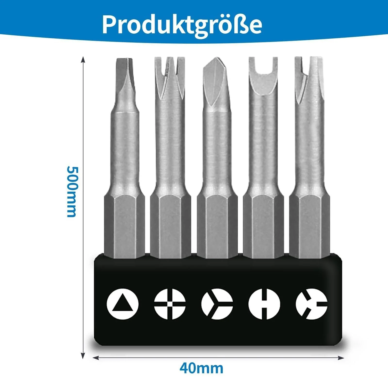 Набір спеціальних викруток IUSOT 5 одиниць 50 мм, фото №2