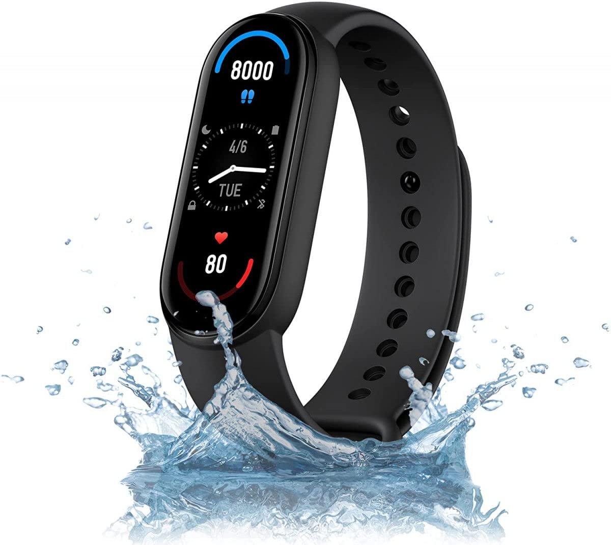 Фитнес-браслет Xiaomi Mi Smart Band, мониторинг SpO2, монитор сна, монитор сердечного ритма, уведомления, педометр, водонепроницаемость 5ATM, фото №3