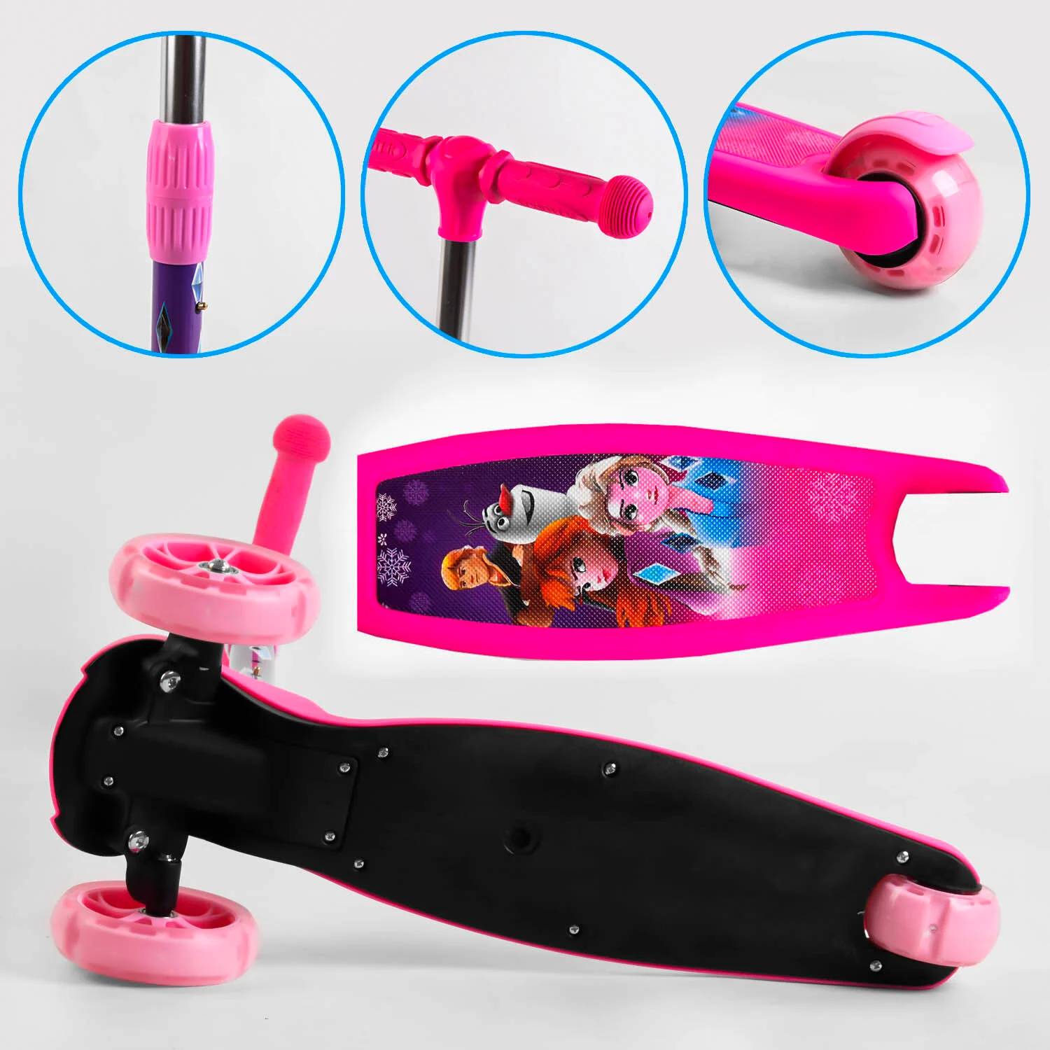 Самокат трехколесный детский Best Scooter 60 кг Pink 106835, фото №5