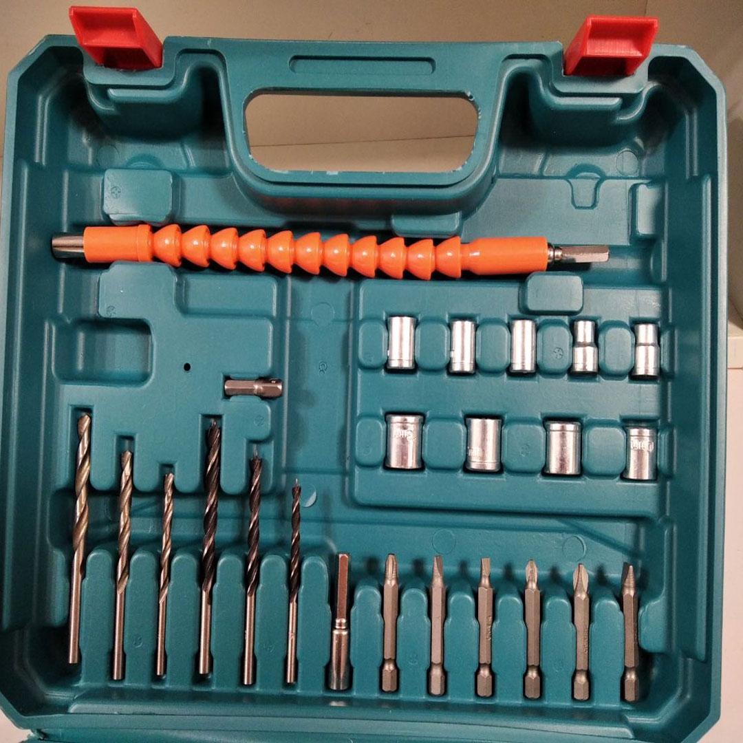 Шуруповёрт Makita 550 DWE 24V 5A/h li-ion 2 аккумулятора Макита 550dwe с набором инструментов, фото №8