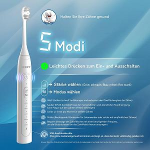 Звукова електрична зубна щітка IKERY 5 режимів synthetic.ua - Фото 1