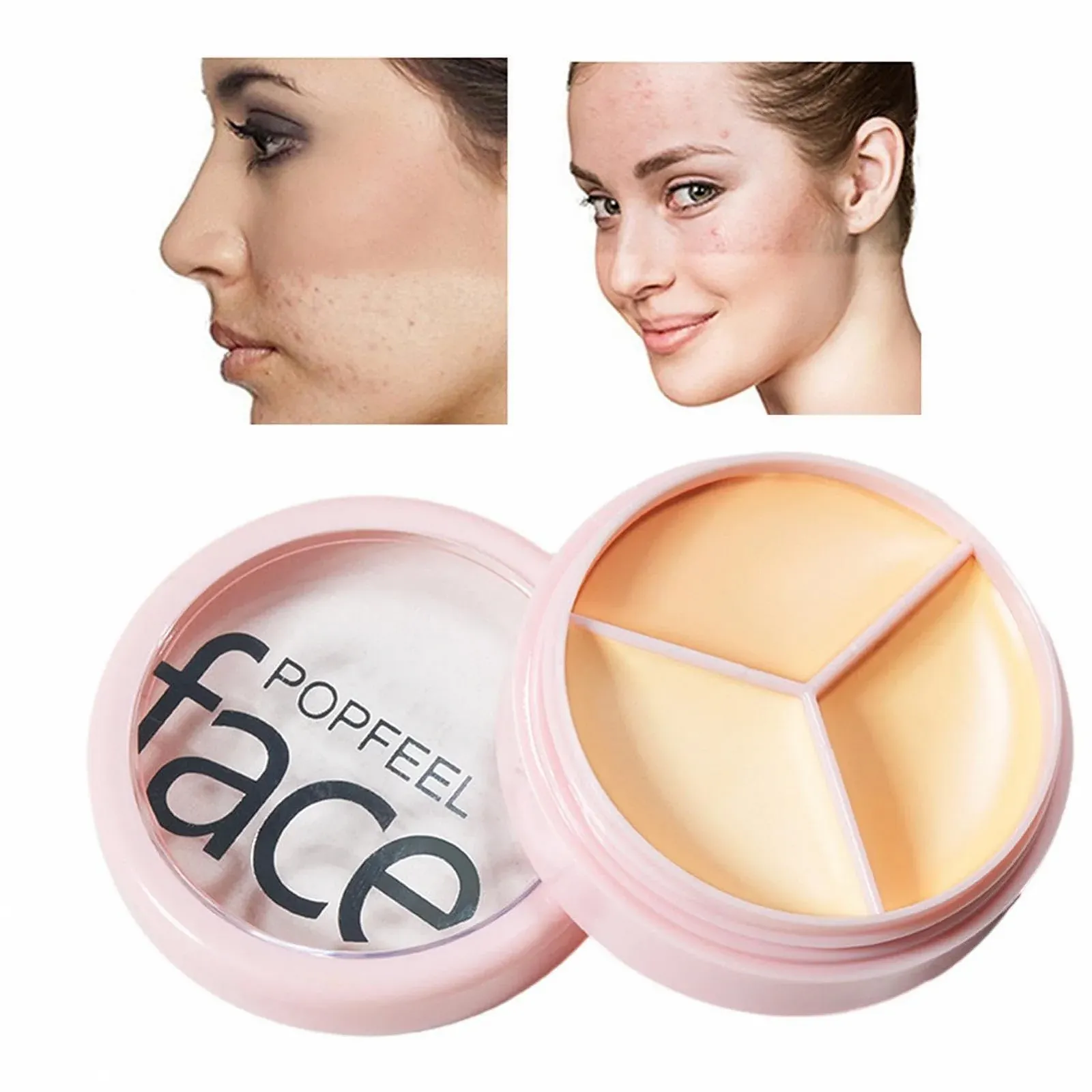 Палетка консилеров Tri-Colour Fulenyi 3 цвета, фото №7