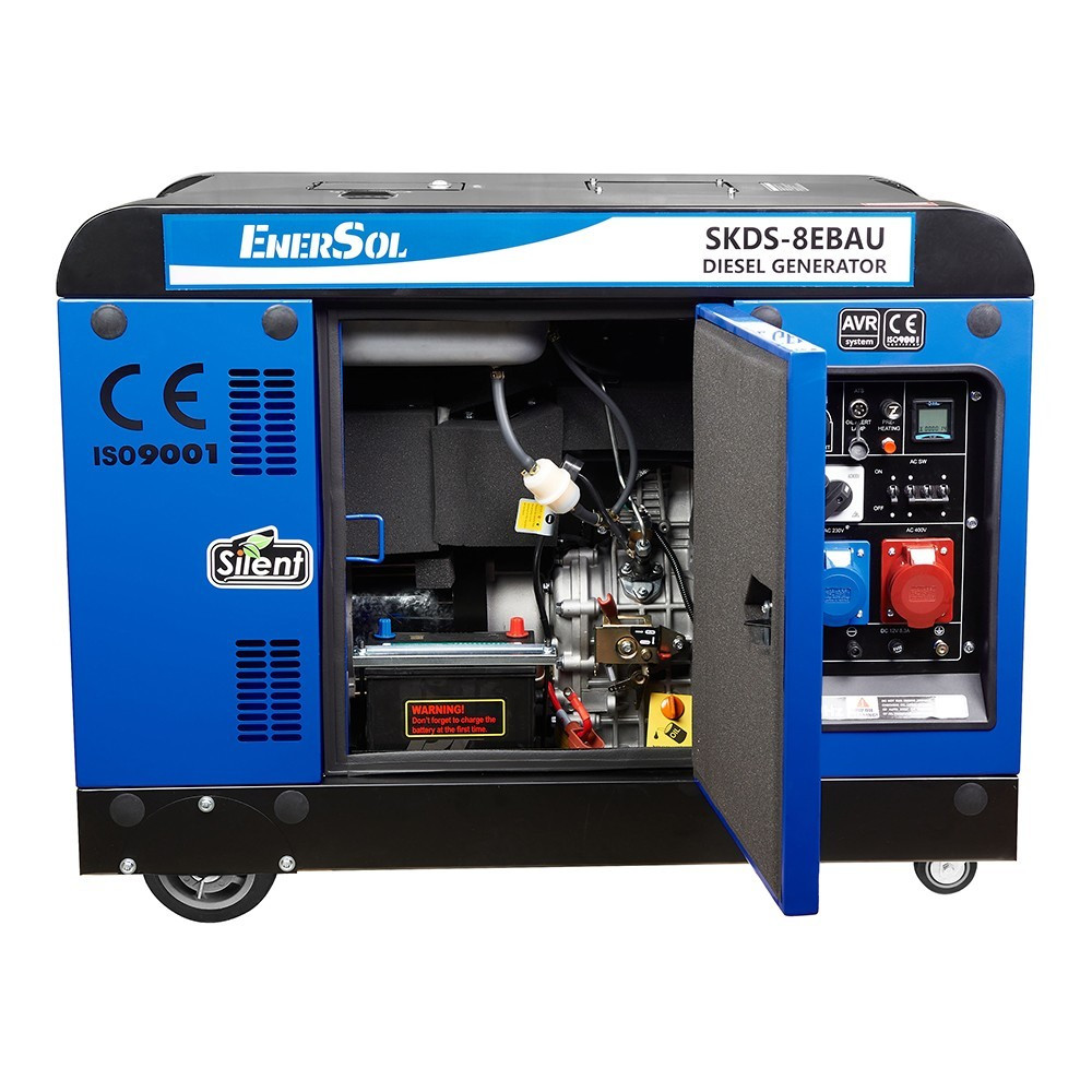 Kit Energy Генератор дизельний EnerSol 8.0кВт, одно/трьохфазний 221кг, фото №5 Kit Energy Генератор дизельний EnerSol 8.0кВт, одно/трьохфазний 221кг, фото №5