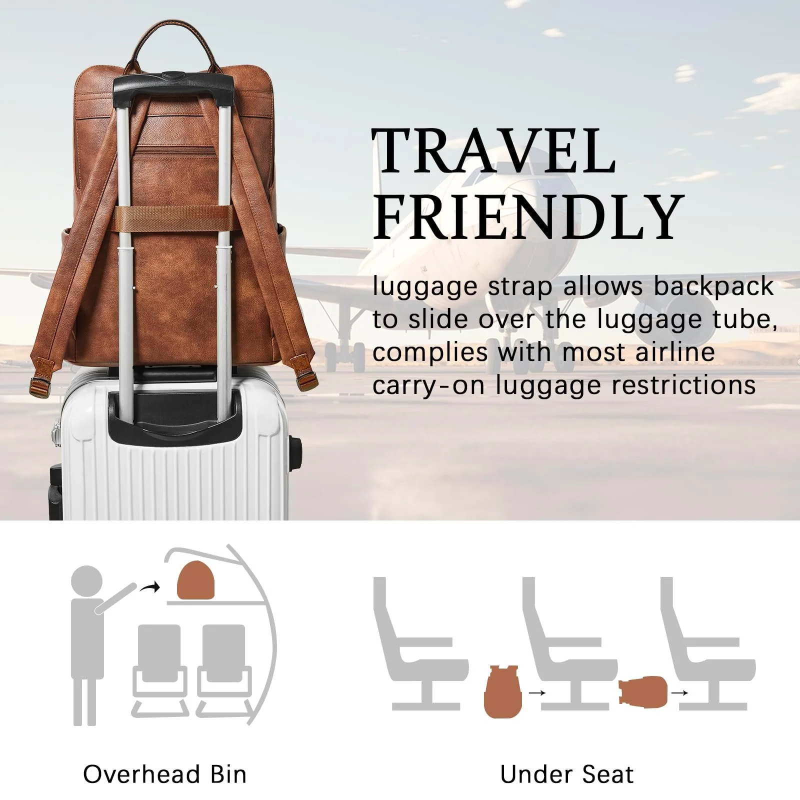 Рюкзак для ноутбука Shrrie Large Travel 17" Водонепроникний Веганська шкіра, фото №5 Рюкзак для ноутбука Shrrie Large Travel 17" Водонепроникний Веганська шкіра, фото №5