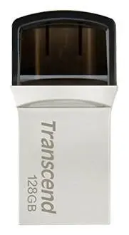 Флешка Flash Drives Transcend JetFlash 890 128GB TS128GJF890S Silver 6662408, фото №1