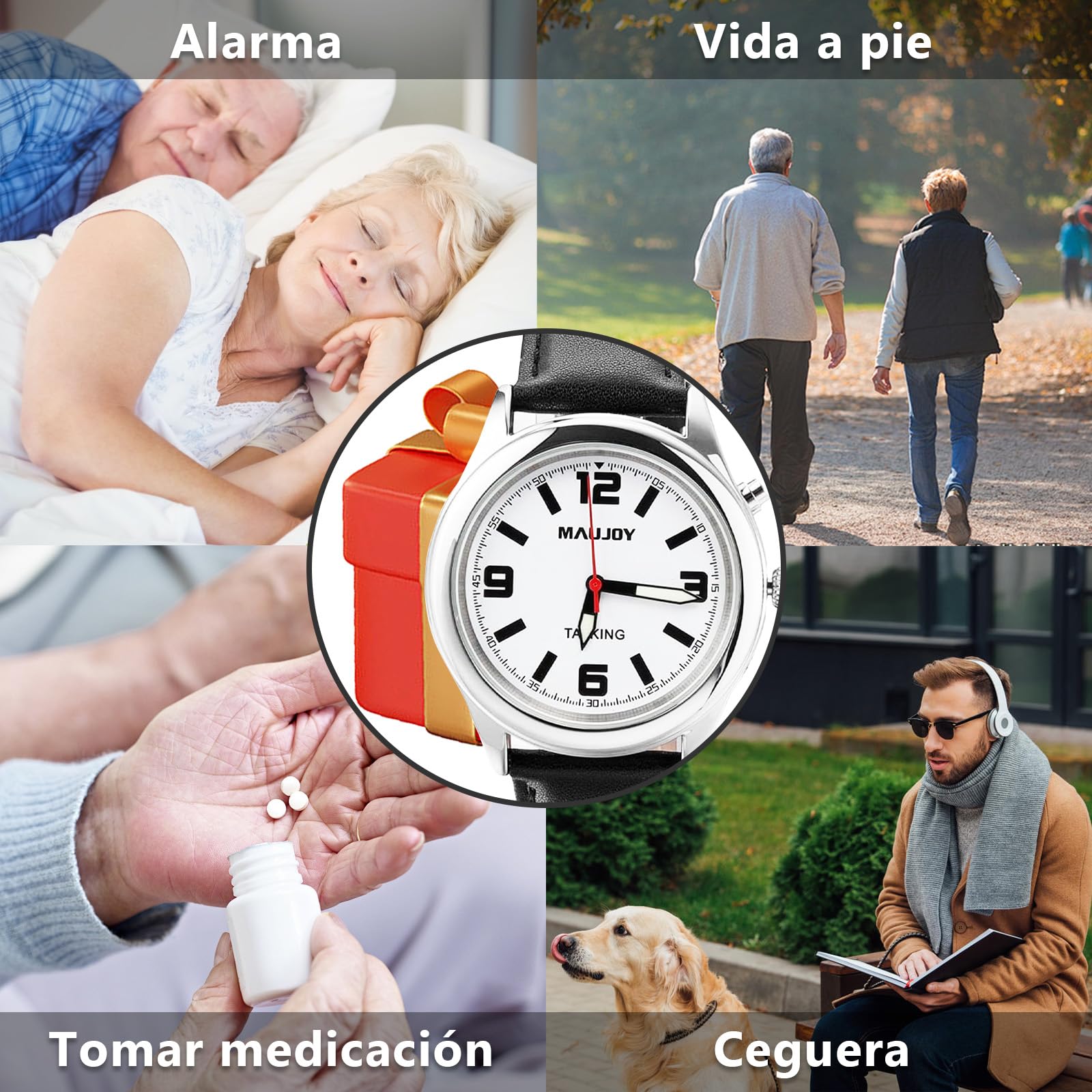 Часы Maujoy Talking на испанском языке для Binder, детей и пожилых, фото №6