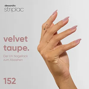 UV Гель-лак alessandro Striplac Velvet Taupe Серо-бежевый, 6.5 мл synthetic.ua - Фото 1