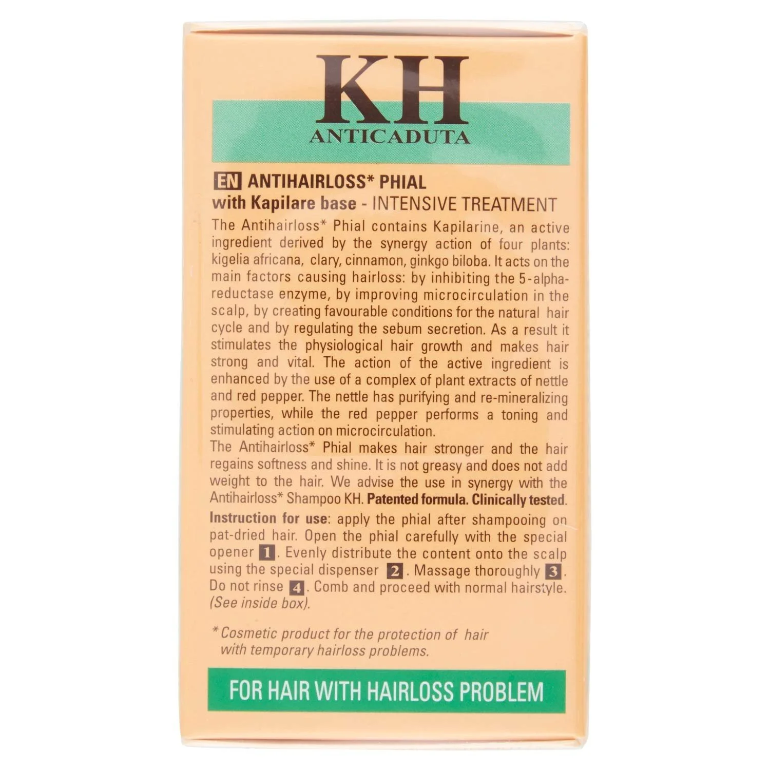 Средство против выпадения волос KH Keramin H 2 упаковки (2 x 12 штук), фото №6 Средство против выпадения волос KH Keramin H 2 упаковки (2 x 12 штук), фото №6