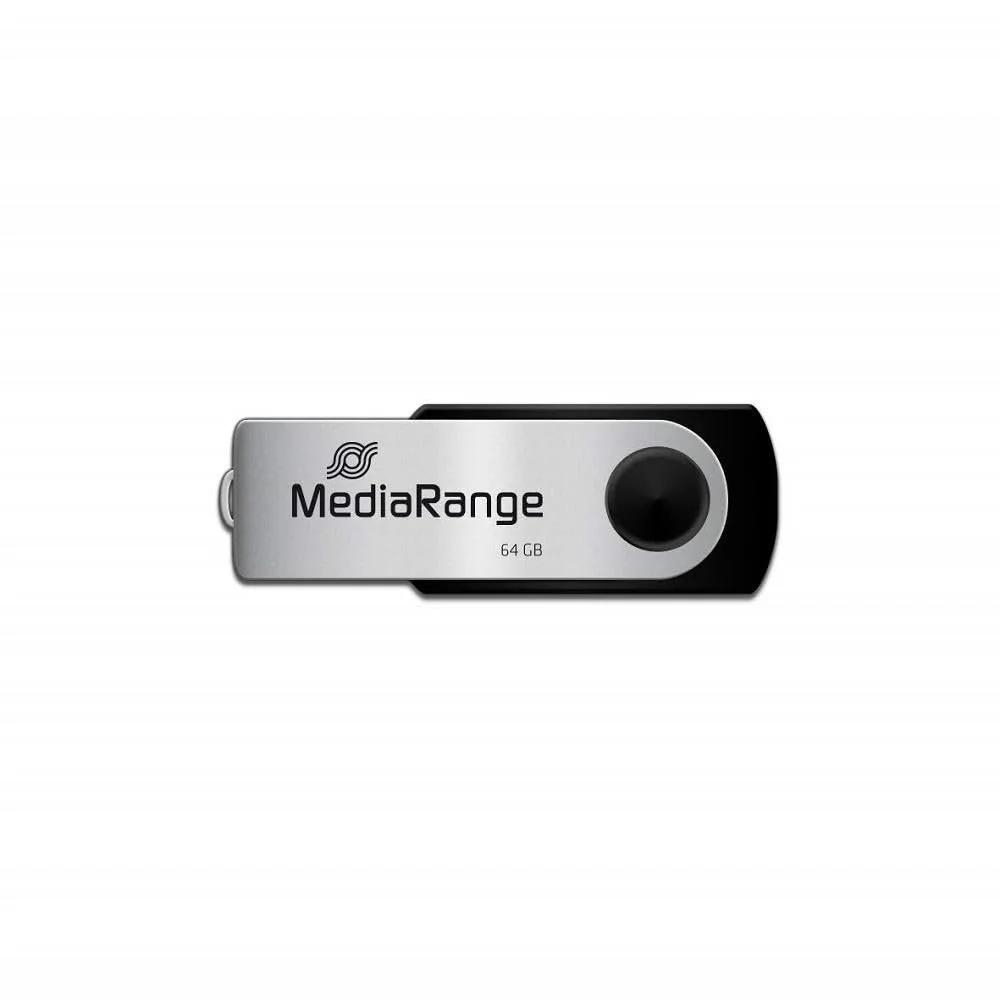 USB-накопичувач MEDIARANGE MR913 128 GB USB 2.0 Чорний/Сріблястий, фото №4