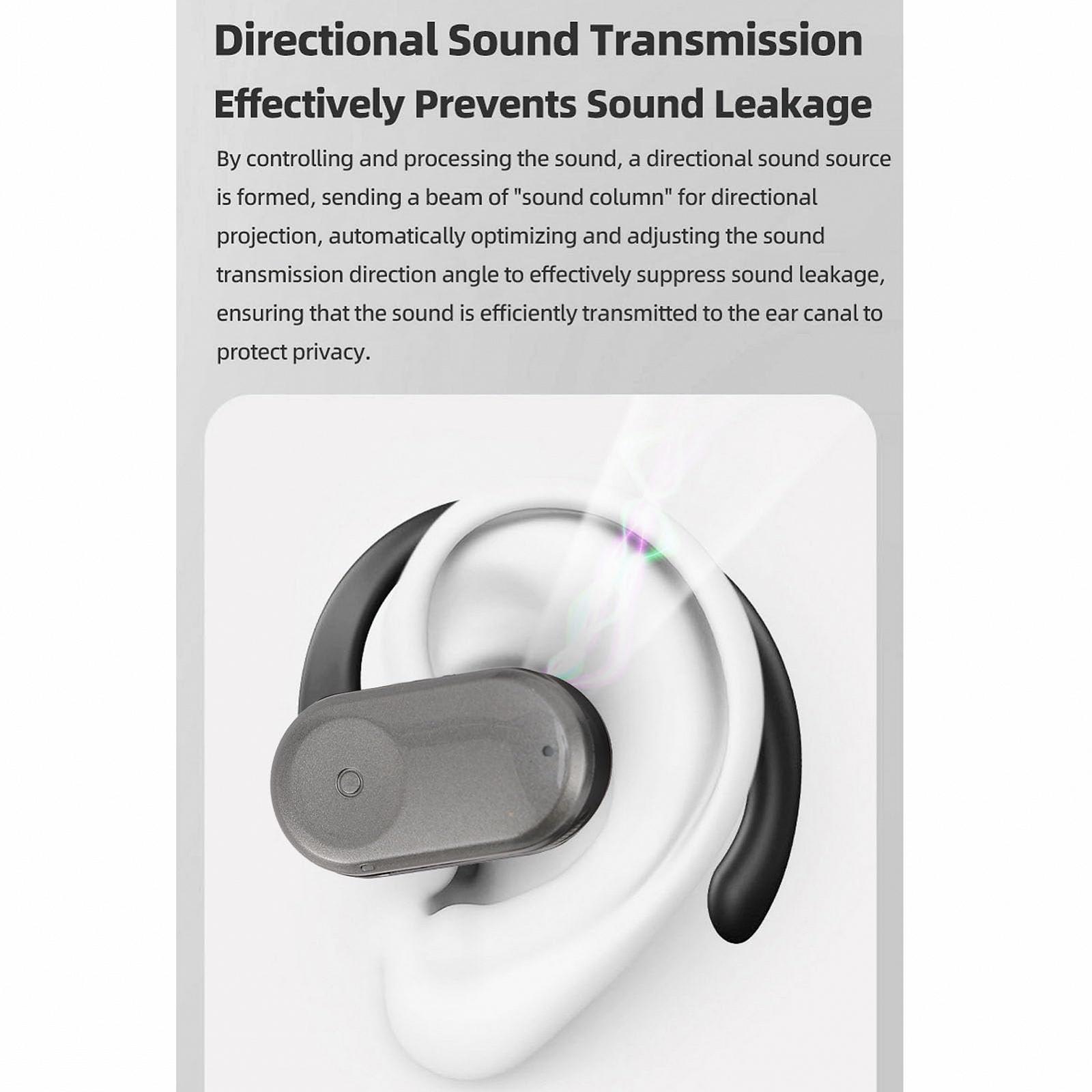 Навушники з голосовим перекладачем Bluetooth 5.3 для спілкування 144 мовами (Сірий), фото №4