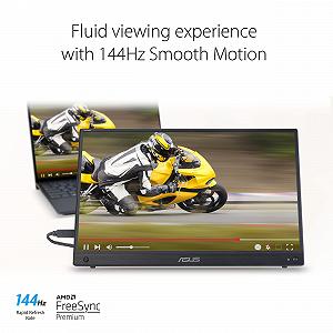 Монітор ASUS ZenScreen MB16AHG 15.6 дюйма Портативний USB Full HD Тип-C Mini HDMI Автоматичне обертання Підставка Тринога IPS 144Гц FreeSync Premium 16:9 Антибліковий synthetic.ua - Фото 1