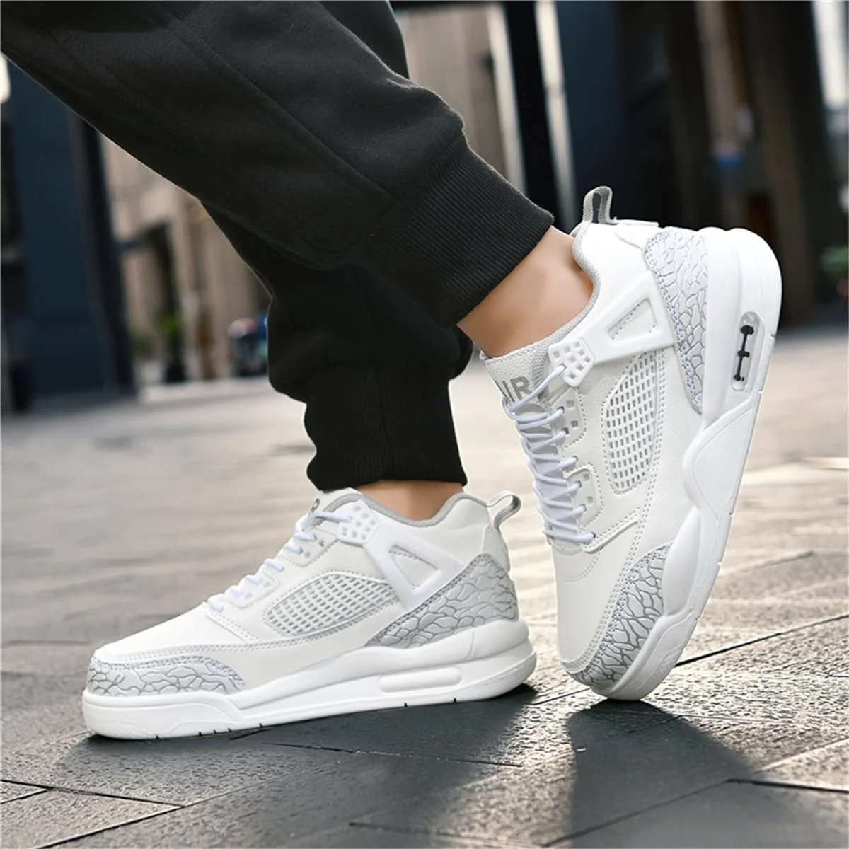 Спортивная обувь TBJ Кроссовки баскетбольные детские для мальчиков и девочек Ретро Нескользящие, фото №6