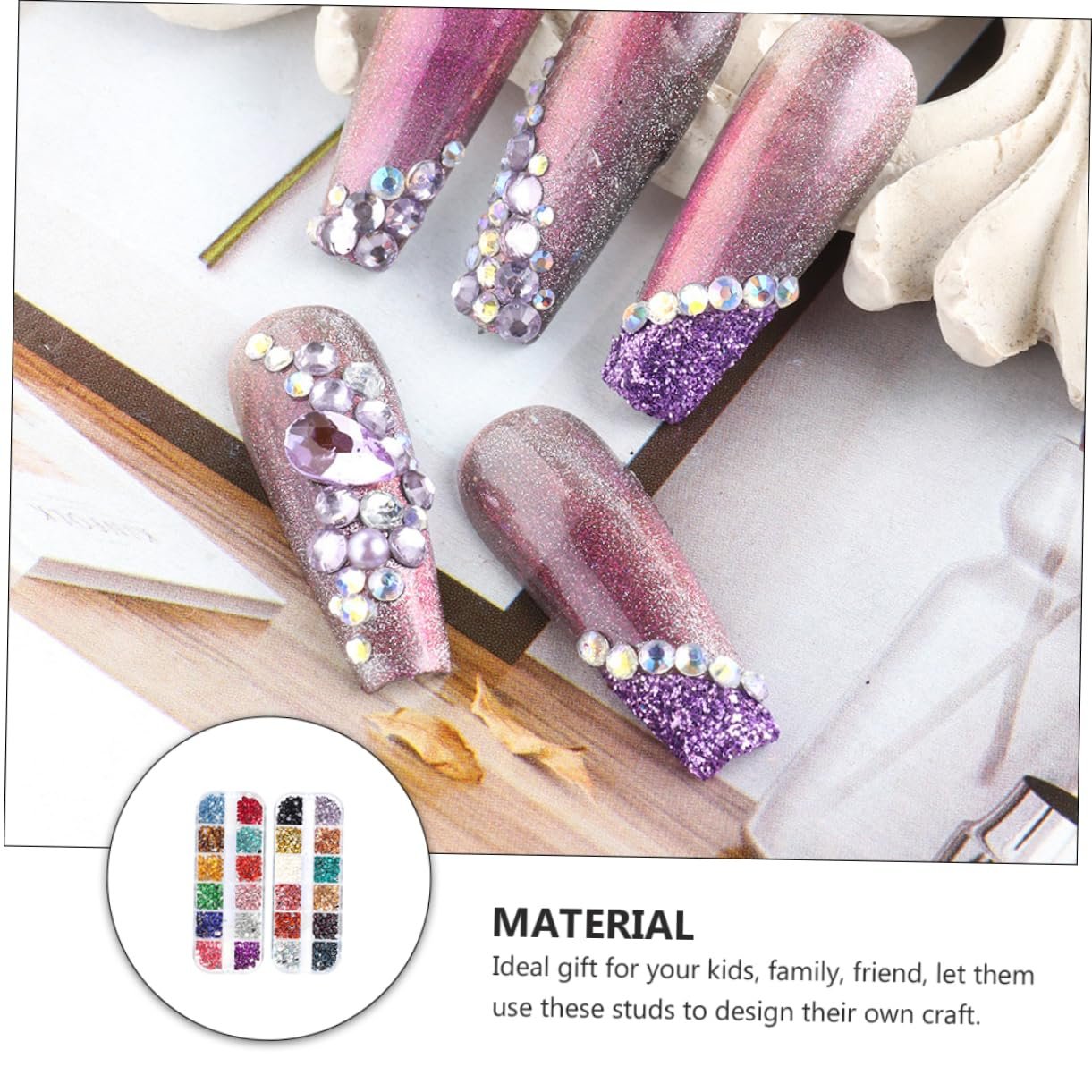 Стразы для ногтей Beavorty Разноцветный, фото №4