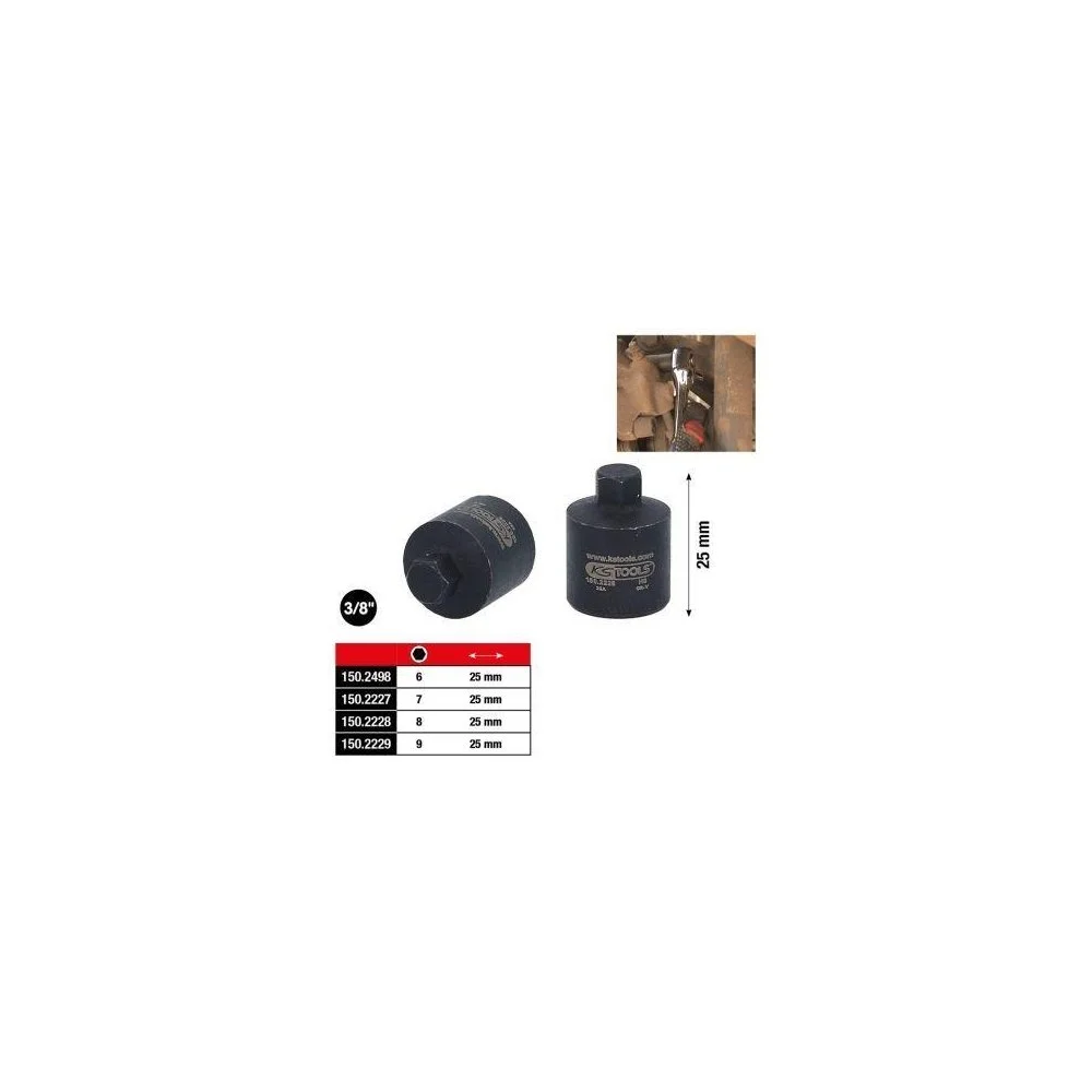 Торцева головка гальмівного супорта KS TOOLS 150.2228, фото №1