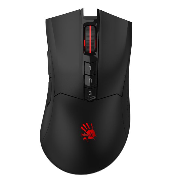 Миша ігрова бездротова A4-Tech Bloody R90 Plus Black чорна, фото №1