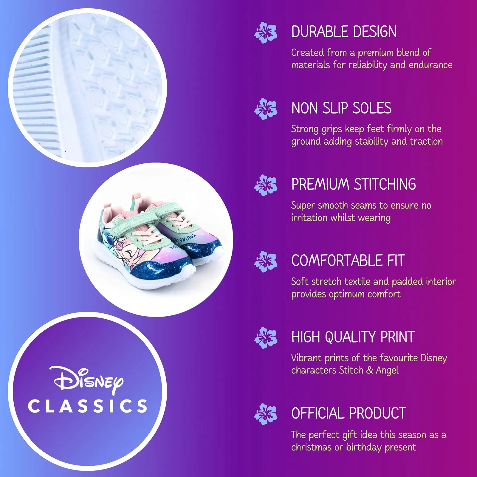 Кроссовки Disney Stitch для девочек Stitch и Angel Низкие Размеры UK 9 - 1, фото №5