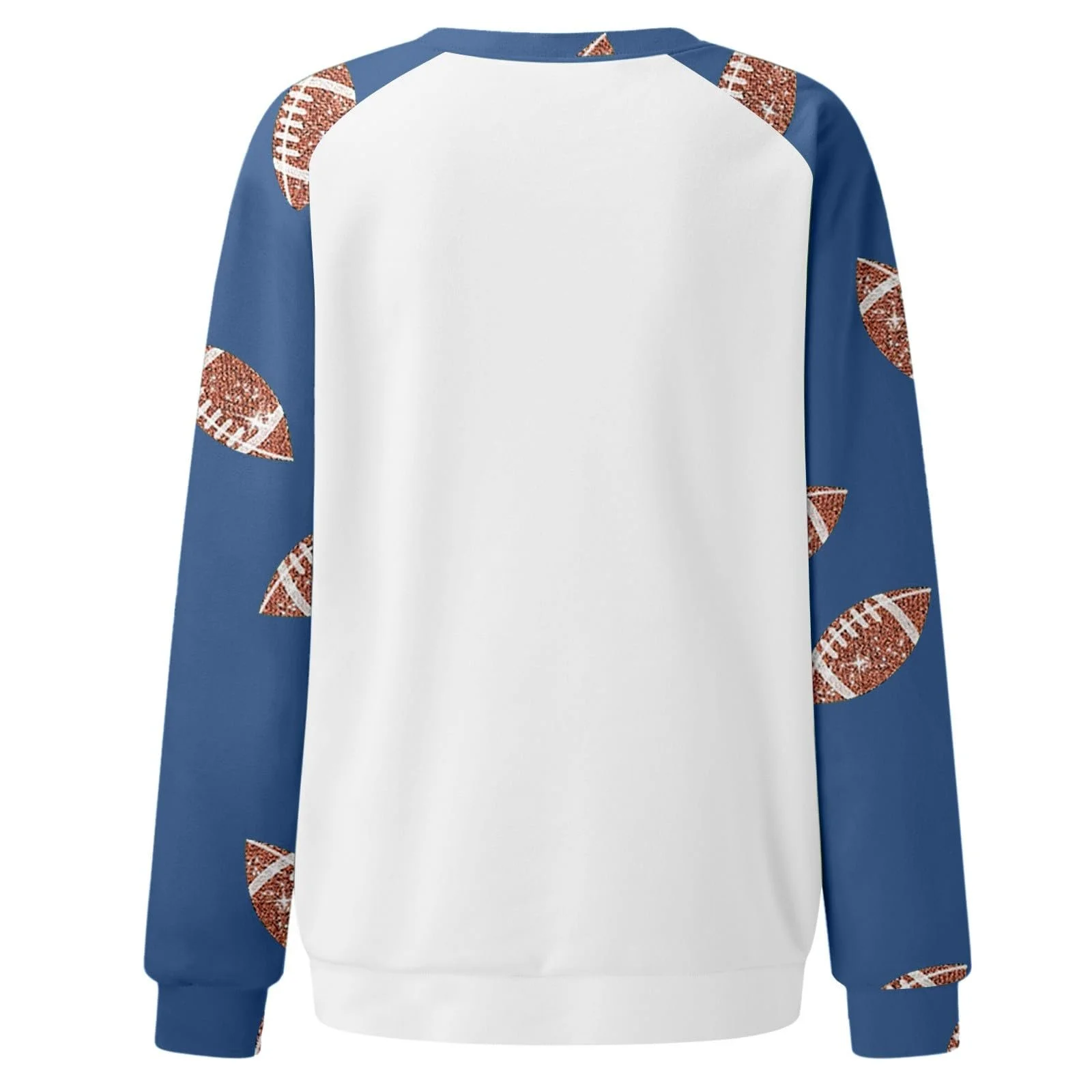 Женский свитшот Gameday Футбол Мода Любители футбола Футбольный сезон Графика Мультяшная футбольная мама Рукав реглан Круглый вырез Повседневный пуловер, фото №4