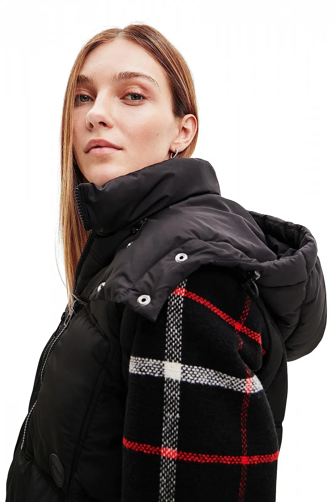 Коротке пальто Desigual Block Woman Woven Padded, фото №3