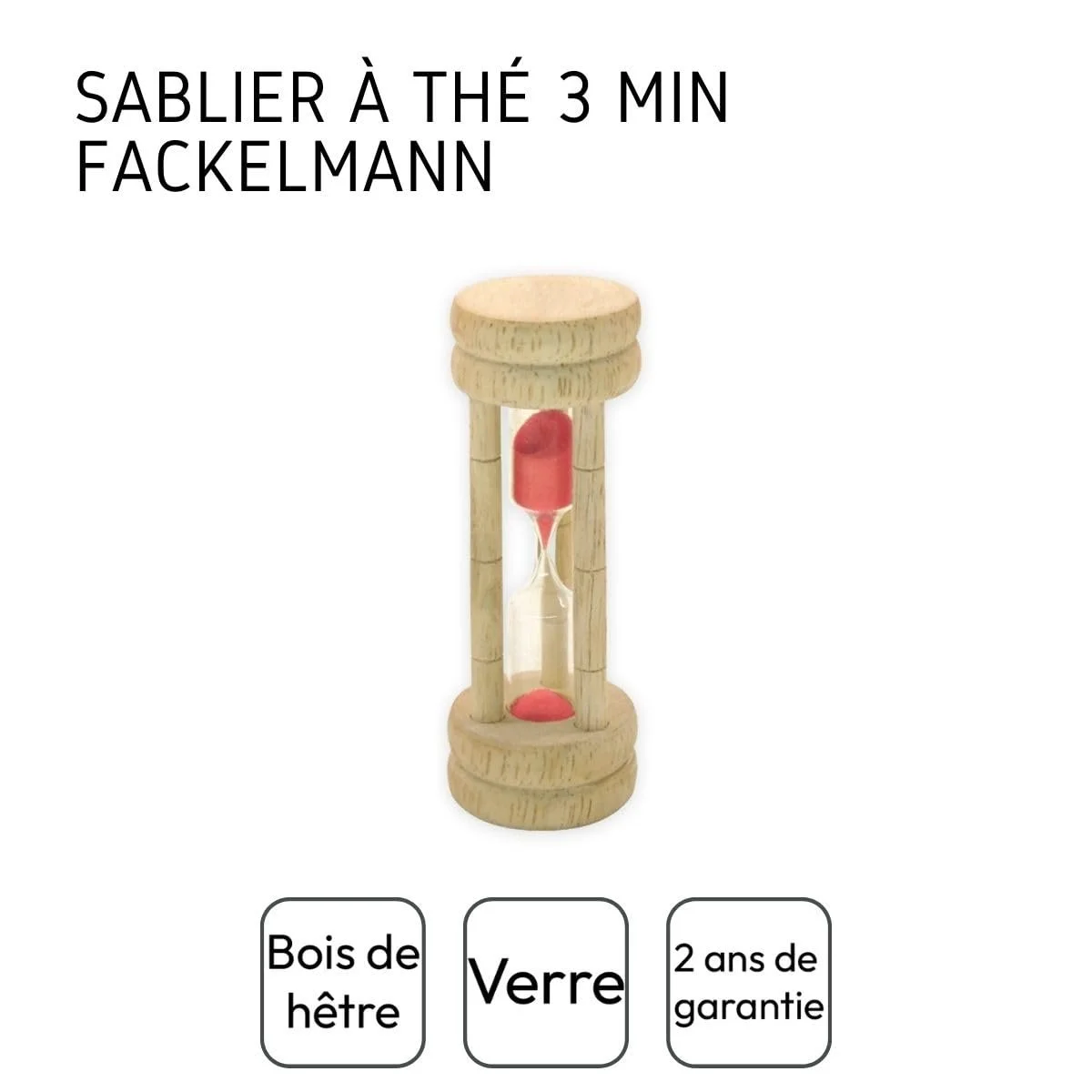 Таймер для яиц песочный Fackelmann бук бежевый 10 x 3.5 x 3.5 см, фото №4 Таймер для яиц песочный Fackelmann бук бежевый 10 x 3.5 x 3.5 см, фото №4
