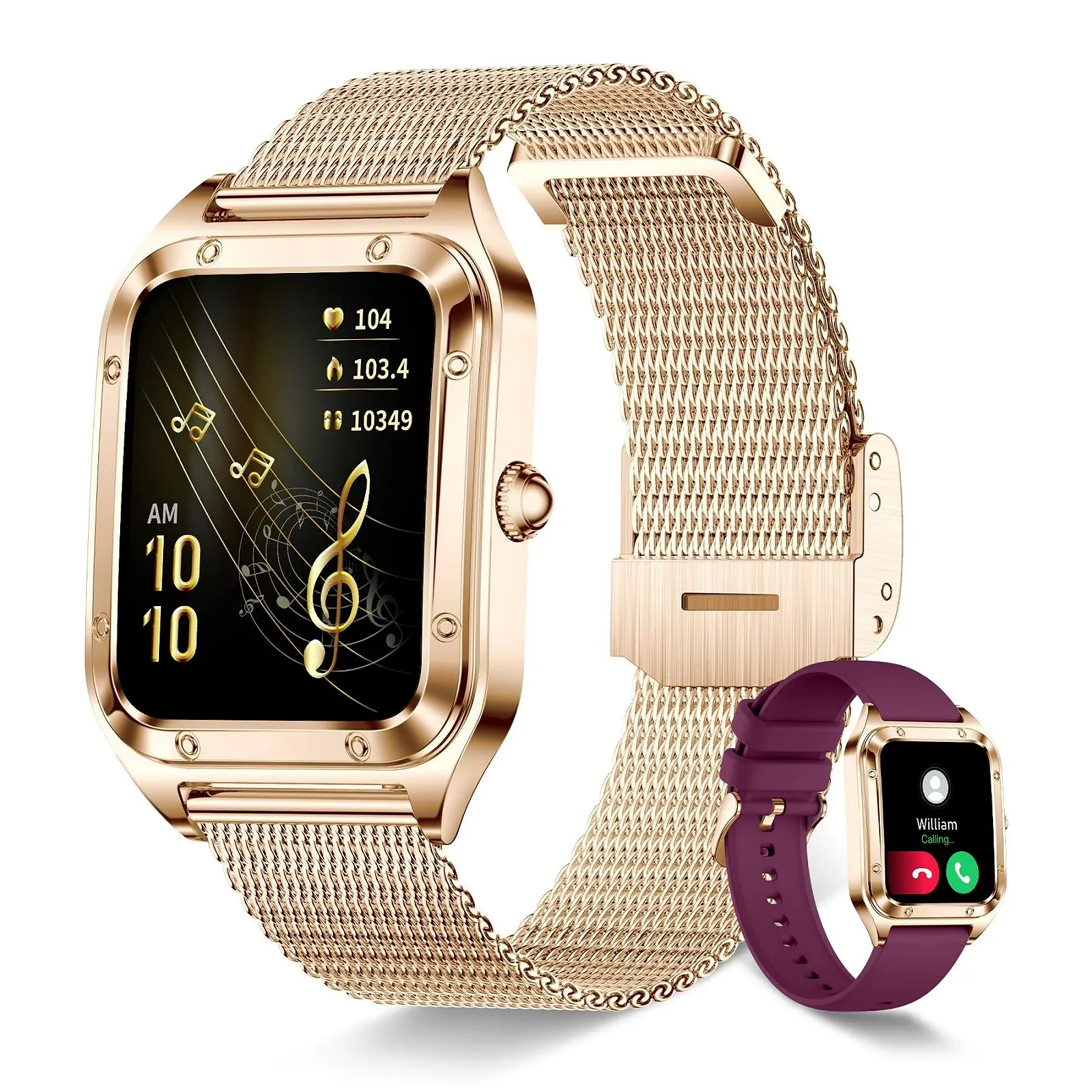 Смарт-годинник жіночий Betatree 1.6 дюйми, фітнес-трекер, монітор серцевого ритму/SpO2/сну, 19 видів спорту, крокомір, секундомір, сумісний з Android iOS, фото №1 Смарт-годинник жіночий Betatree 1.6 дюйми, фітнес-трекер, монітор серцевого ритму/SpO2/сну, 19 видів спорту, крокомір, секундомір, сумісний з Android iOS, фото №1