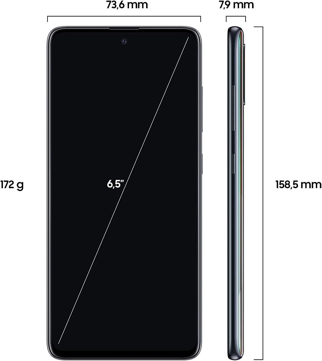 Смартфон Samsung Galaxy A51 5G SM-A516B Prism Cube Black, фото №2